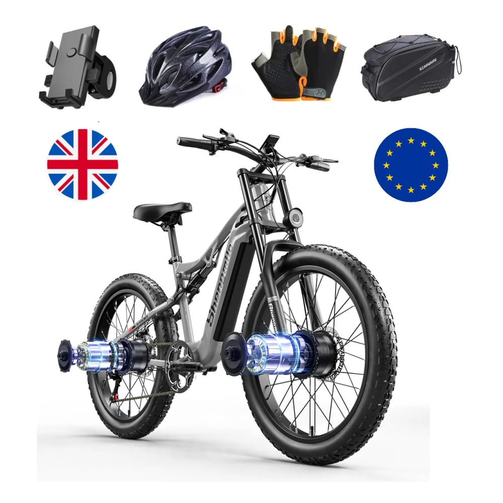 Bicicletta Elettrica Shengmilo S600 con Doppio Motore 48V 17.5AH - Performance e Stile